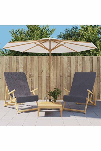 Concept Beach towels, 2 pcs., anthracite, 60x135 cm, 400 GSM fabric