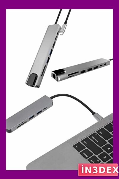 İN3DEX HDMI and USB 3.0 Multi-Connection Adapter with Type-C Input