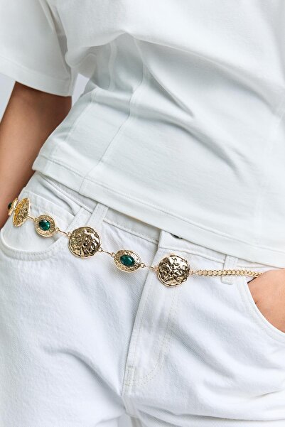 Bershka Taşlı zincir kemer