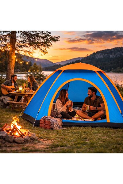sylar 2 -3 Kişilik Kamp Çadırı Manuel Kurulum Outdoor Kamp Doğa Çadırı Taşıma...
