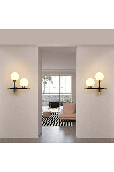 RFAN LED Wall Lamp with Shade, 32x36 cm, Gold