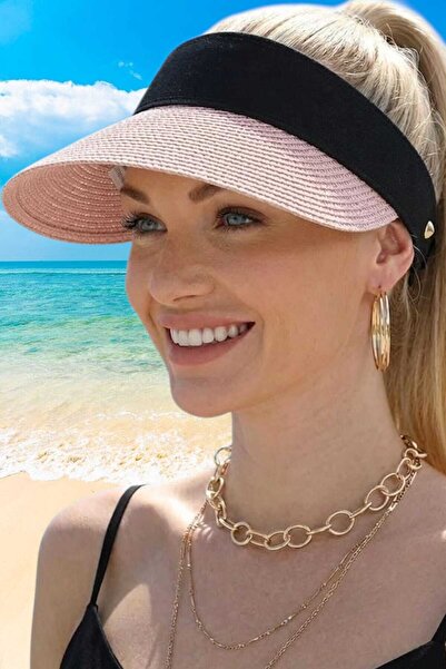 Uniquetrenders Ženski slamnati šešir sa šiltom, letnji Zaštita od sunca podes...