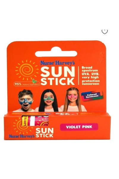 Nurse Harvey's Sun Stick 15gr, and Fun Stick (Violet Pink color) 95% Natural ...