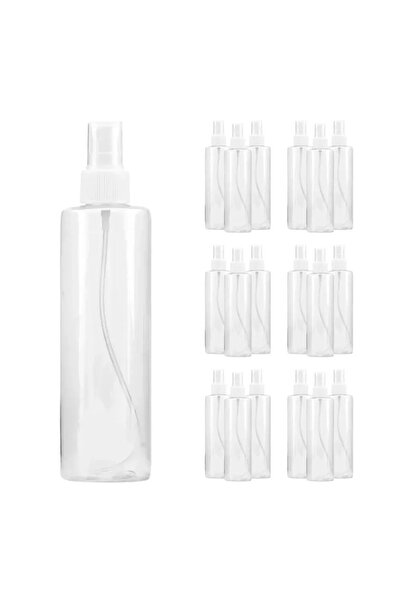 Barhat Set of 20 sprayers for 250 ml solutions with Sheer container