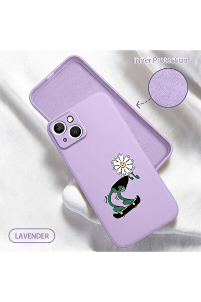 Hontinga غطاء هاتف من السيليكون الناعم متوافق مع iPhone 13، يحتوي على مخمل كا...