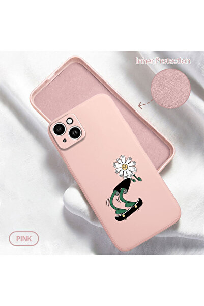 Hontinga غطاء هاتف من السيليكون الناعم متوافق مع هاتف iPhone 14 Plus، يحتوي ع...