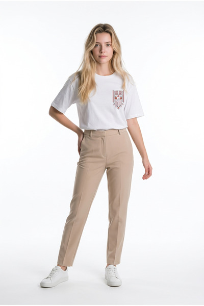 Dad&Children تي شيرت ميراج كبير الحجم للجنسين باللون الأبيض