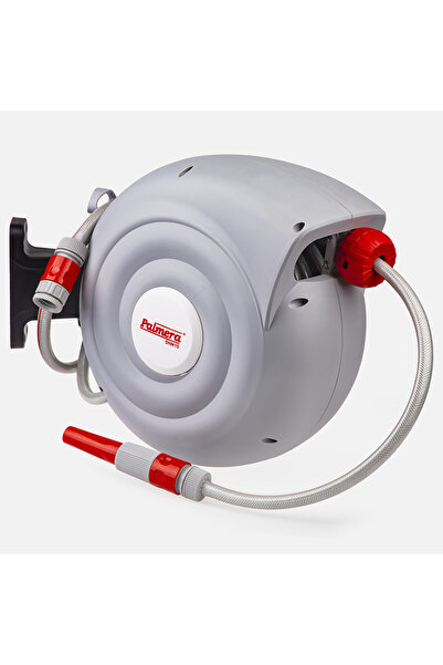 ENLIS Otomatik Hortum Makarası 25 m 1/2" Yavaş Sarma, 24 Bar Püskürtme Basınç...