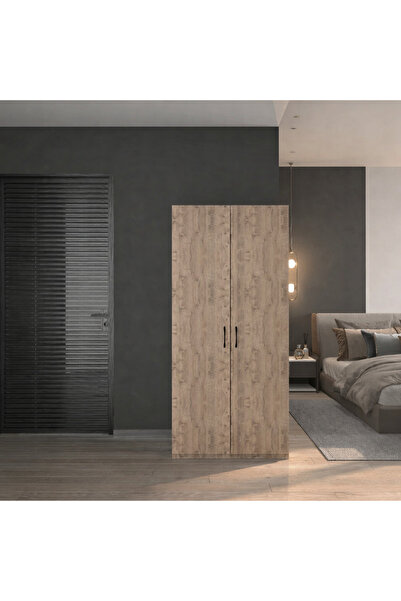 ygdecor 2 Kapaklı Elbise Dolabı Gardrop Çok Amaçlı Dolap