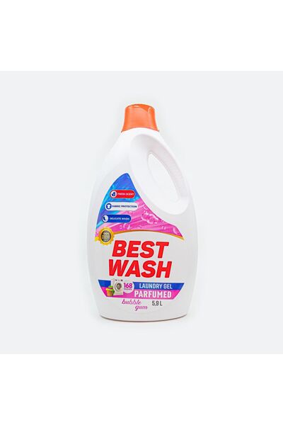 BESTWASH Detergent Lichid Gel Parfumed Bubble Gum 5.9L