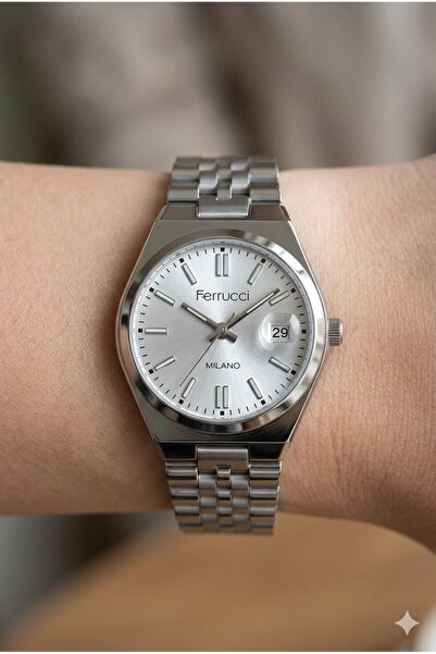 Ferrucci Modern and Elegant Women's Wristwatch |   30mm Steel Case, Silver Me...
