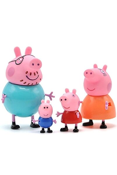 Empressco Peppa Pig Action Figure - Domuz Peppa Ailesi Aksion Figür Tam Set
