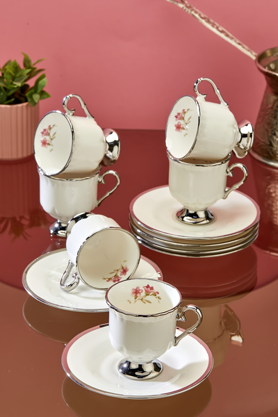 Cooker Lavin 6-Person 90 ml Porcelain Coffee Cup Set Ckr3865