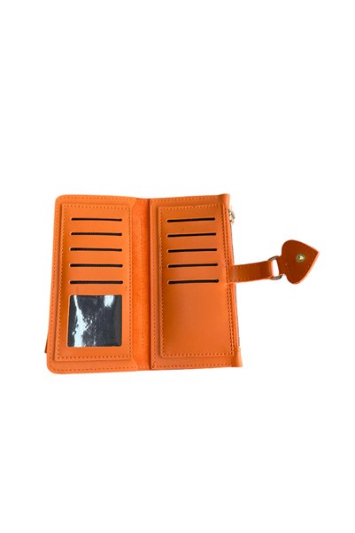 Mesut Balaban Deri Ürünleri Faux Leather Zipper Compartments, Phone Compartment, Women's Wallet