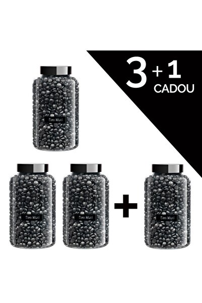 SensoPRO Milano 3+1 Free Set Sea Mud Elastic Hair Removal Wax, 400g