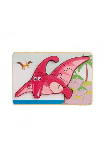 MomKi Wooden Pterodactyl Puzzle, 8 Pieces,