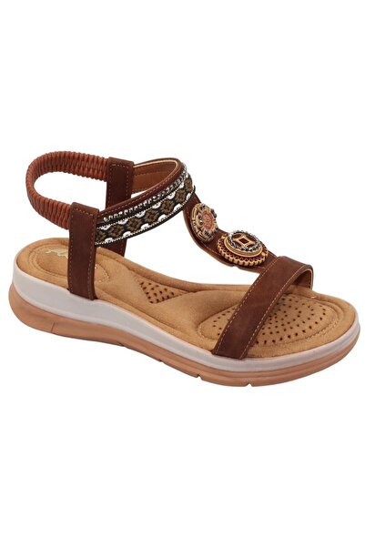 Bluefeet Akç A26 Brown Daily Stone Women's Sandals Shoes