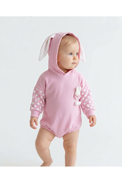 pony baby 'pony ile özel hisset' Rabbit Ear Romper Jumpsuit