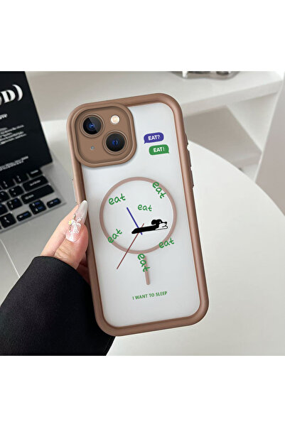 Hontinga حافظة هاتف من السيليكون الشفاف متوافقة مع هاتف iPhone 14 Plus من Mag...