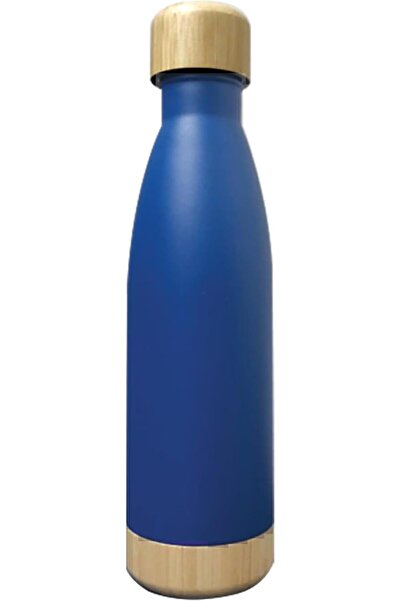 Generic Premium Water Bottle with Bamboo Lid, 500ml, Double Wall Vacuum Insul...