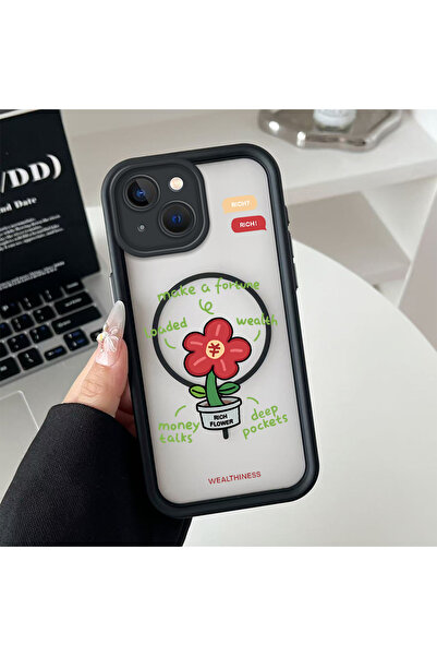 Hontinga حافظة هاتف من السيليكون الشفاف المتوافق مع هاتف iPhone 15 Plus من Ma...