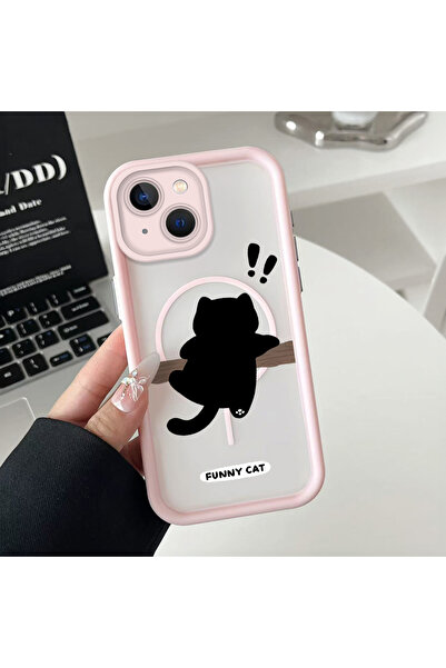 Hontinga حافظة هاتف من السيليكون الشفاف بنمط القطط متوافقة مع هاتف iPhone 14 ...