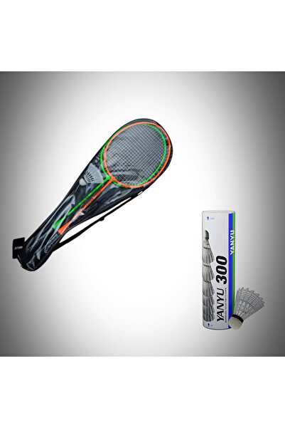 Helix Badminton Raket Seti Enjoy + Yanyu 300 Badminton Topu