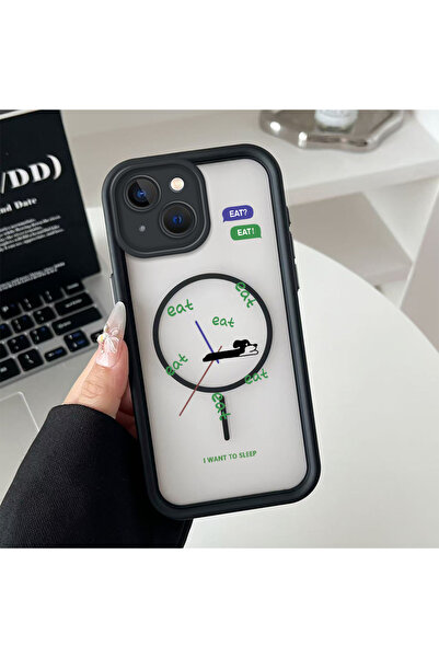 Hontinga حافظة هاتف من السيليكون الشفاف متوافقة مع هاتف iPhone 14 Plus من Mag...