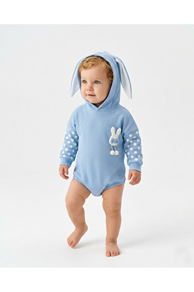 pony baby 'pony ile özel hisset' Rabbit Ear Romper Jumpsuit