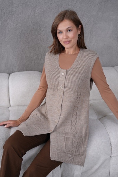 Bessia Butik Harttuş Yün Yelek