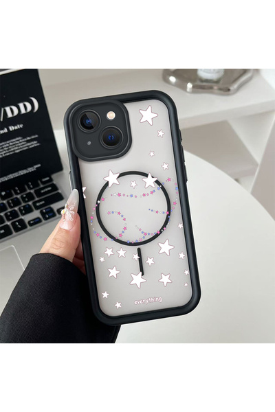 Hontinga حافظة هاتف من السيليكون الشفاف متوافقة مع هاتف iPhone 14 Plus من Mag...