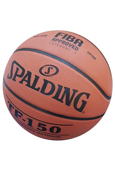 SPALDING Tf-150 Basketbol Topu Perform Fiba Logolu (83-599z), Turuncu/Siyah, 5 Numara