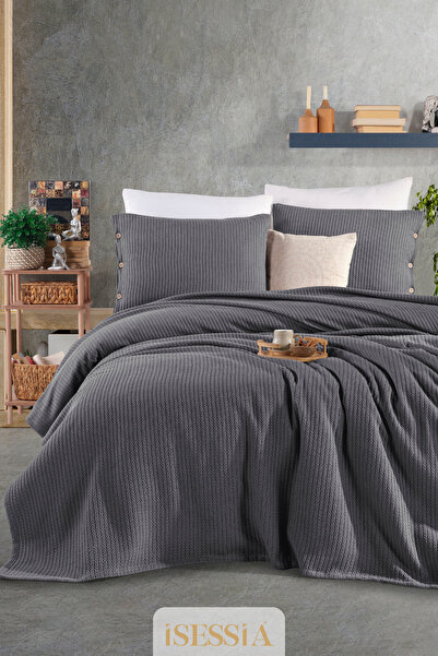 Isessia Elora Double Knitted Piqué Bedspread Set