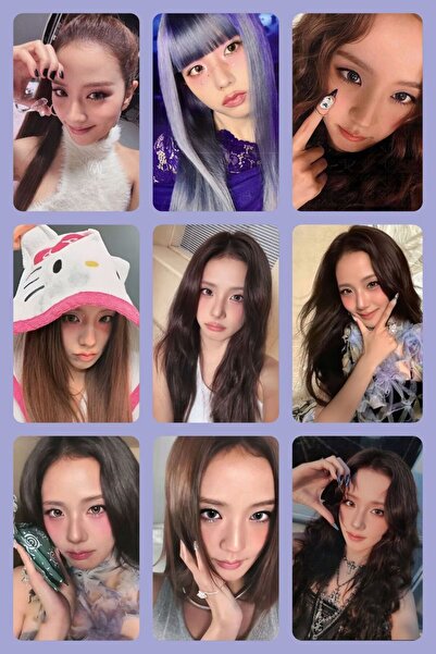 sevimliflower JİSOO BALACKPİNK1 ADET FOTOKART PVC KAPLI 9*6 CM 7 ADET AL 2 AD...