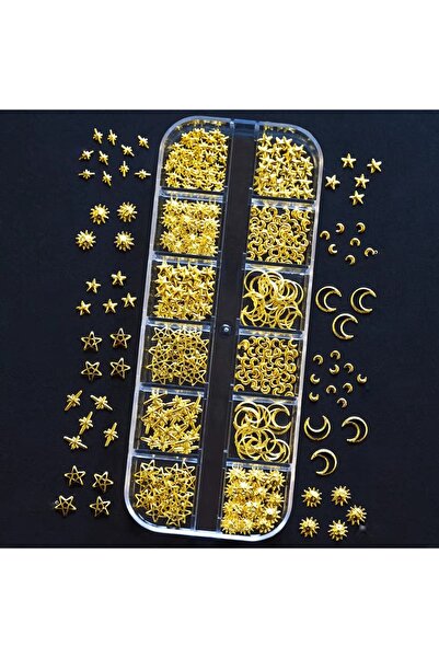 delis Декорации за нокти „Маркиз“, RHINE02, Златен