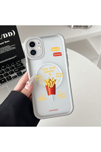 Hontinga iPhone 11 Compatible Transparent Magsafe Wireless Corner Silicone Ph...