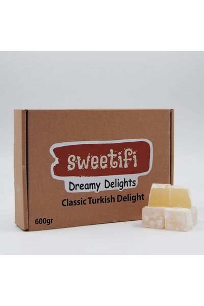 SWEETİFİ Plain Turkish Delight, 600Gr