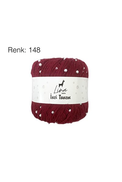 Lina Yarn İnci Tanem BONCUKLU İPLİK 50gr 130mt El Örgü Ipliği