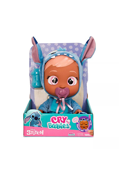 Cry Babies دمية ستيتش 4.0 - دمية طفل تفاعلية تبكي مع ملحقات، مناسبة للأطفال م...