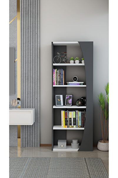 alpaevmobilya İskandinav Kavis Tasarımlı Dekoratif Kitaplık 150x50x22 cm