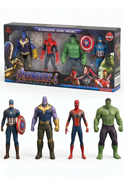REZZOSS مجموعة ألعاب أفنجرز، 4 شخصيات مارفل، مجموعة ألعاب أبطال خارقين من فيل...