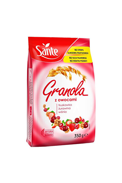 Sante GRANOLA W/CRAN RASP STRW 350GM