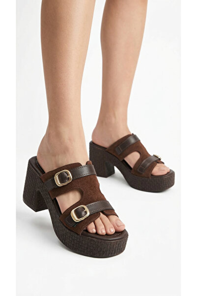 Limeo Double Buckled Stripes on the Side, Open Front, Women's High Straw Look...