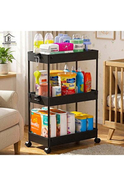 Elindor ®   Τριώροφο Αρθρωτό Καρότσι Οργάνωσης με περιστροφή 360 μοιρών °   Ρ...