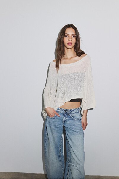 Stradivarius İnce triko pelerin