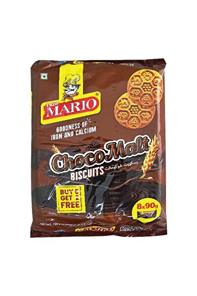 mario بسكويت الشوكولاتة بالملح 8 × 90 غرام