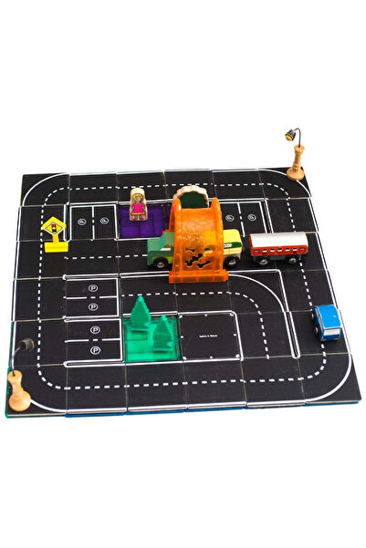 Learn & Grow Set magnetic, Toppers Road Pack, Learn & Grow, 40 piese, 3 ani+