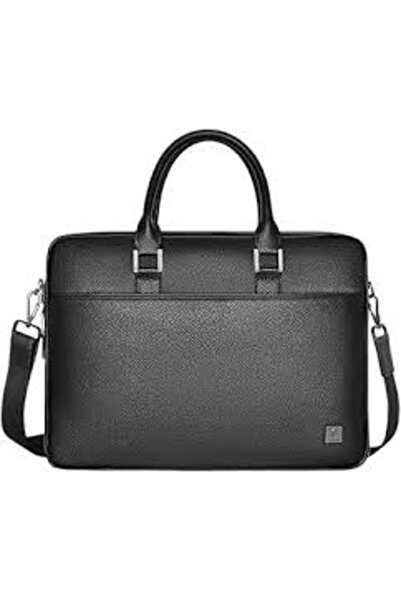 WIWU Master Fingerprint Lock Brief Case For Up To 16" Laptop - Black