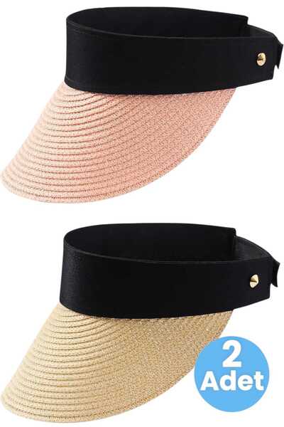 Uniquetrenders Pălărie de plajă reglabilă pentru femei, vara protecție solară...