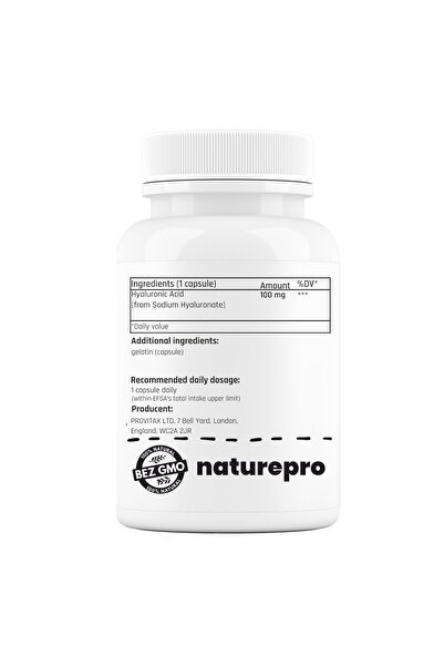 naturePRO Acid hialuronic 99% 100 mg 100 capsule